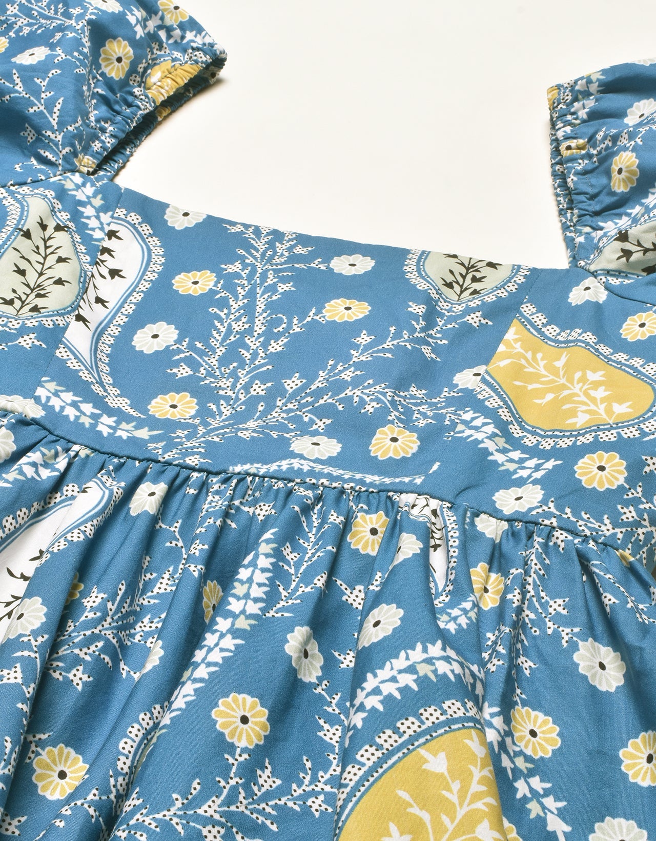 Printed Flared Mini Dress, Square