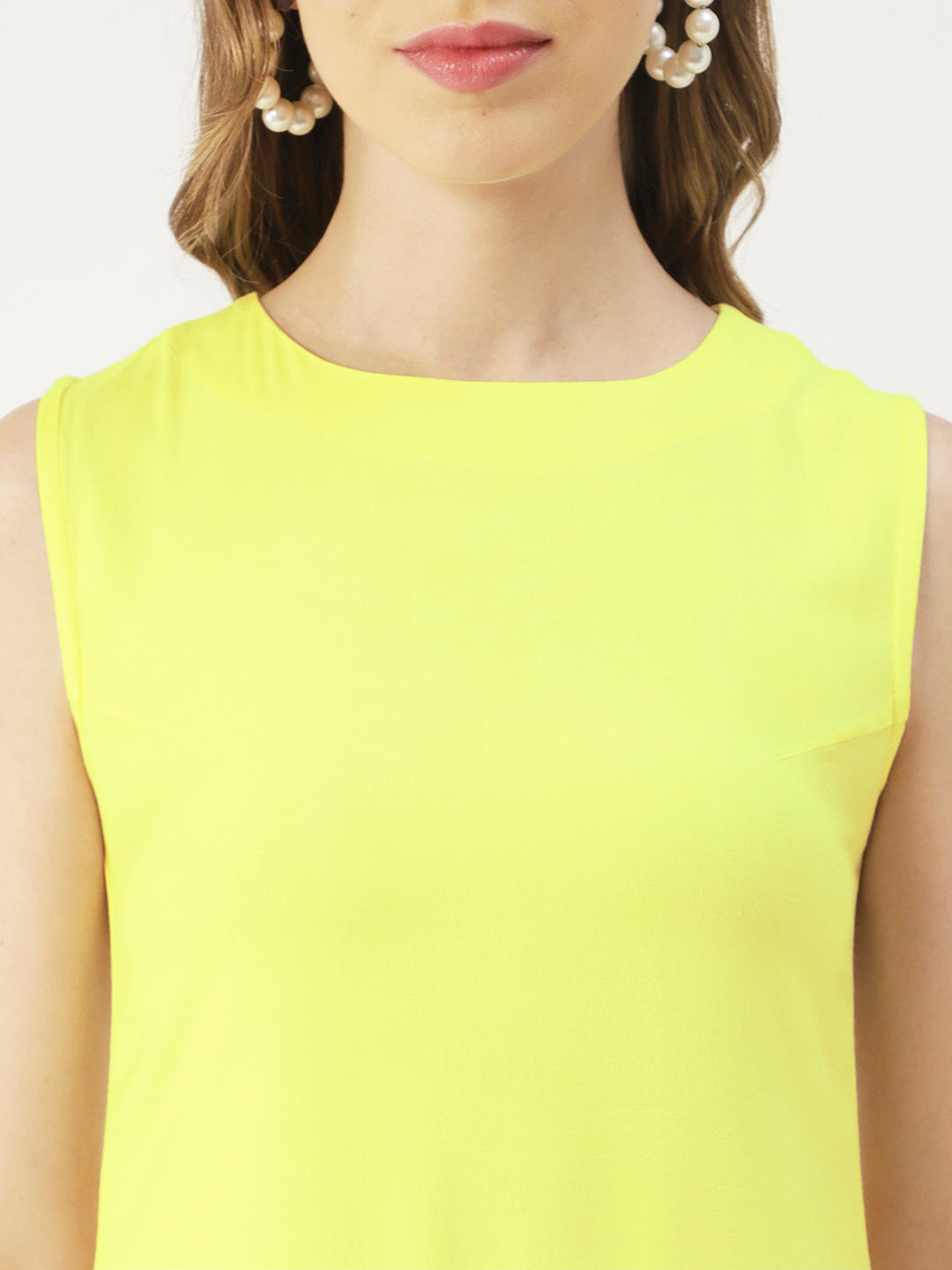 Printed Sleeveless Mini Dress, Frilled