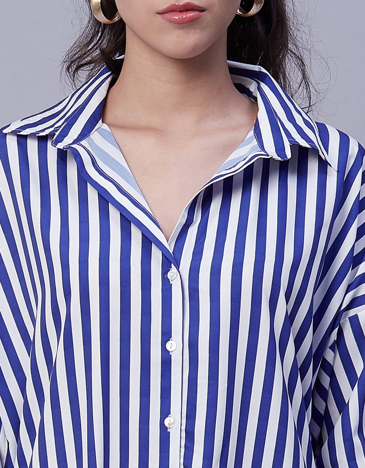 Printed Shirt Dress, Long Sleeves