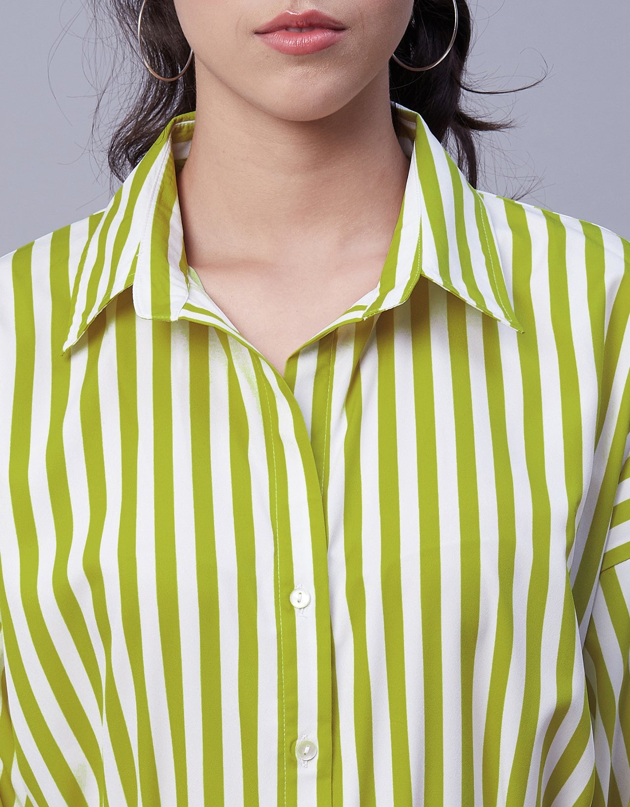 Printed Shirt Dress, Long Sleeves