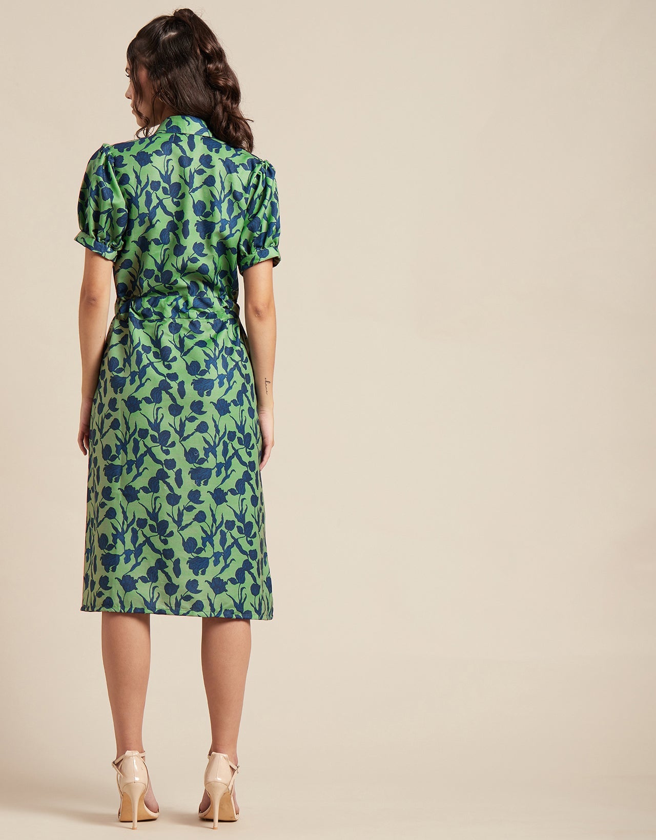 Button Down Midi Shirt Dress