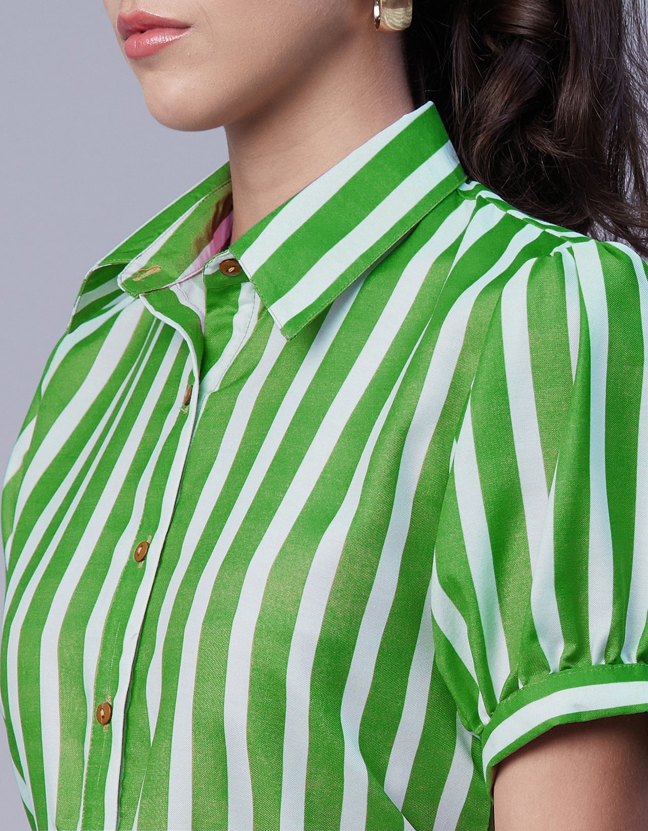 Button Down Midi Shirt Dress