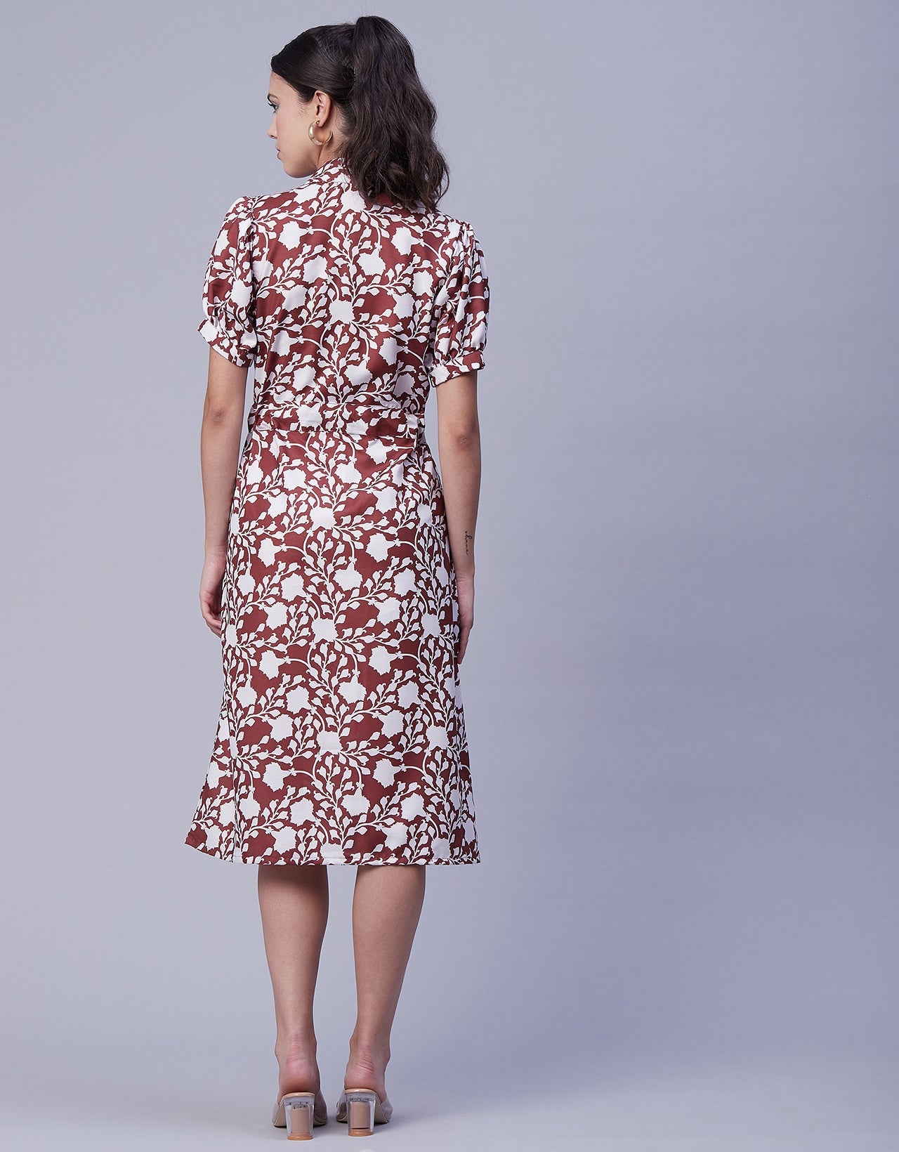 Button Down Midi Shirt Dress