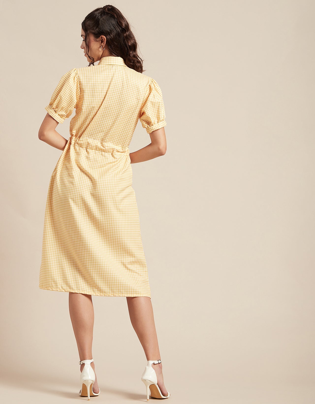 Button Down Midi Shirt Dress