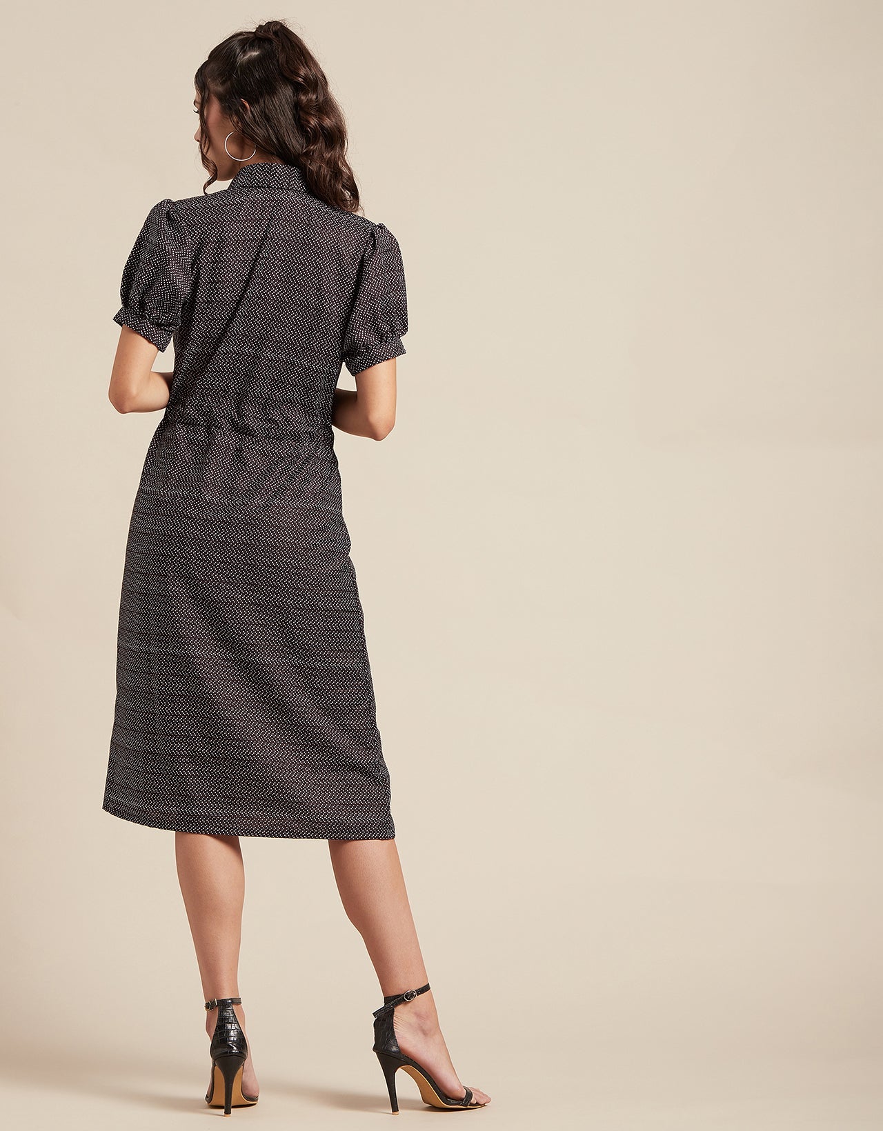 Button Down Midi Shirt Dress