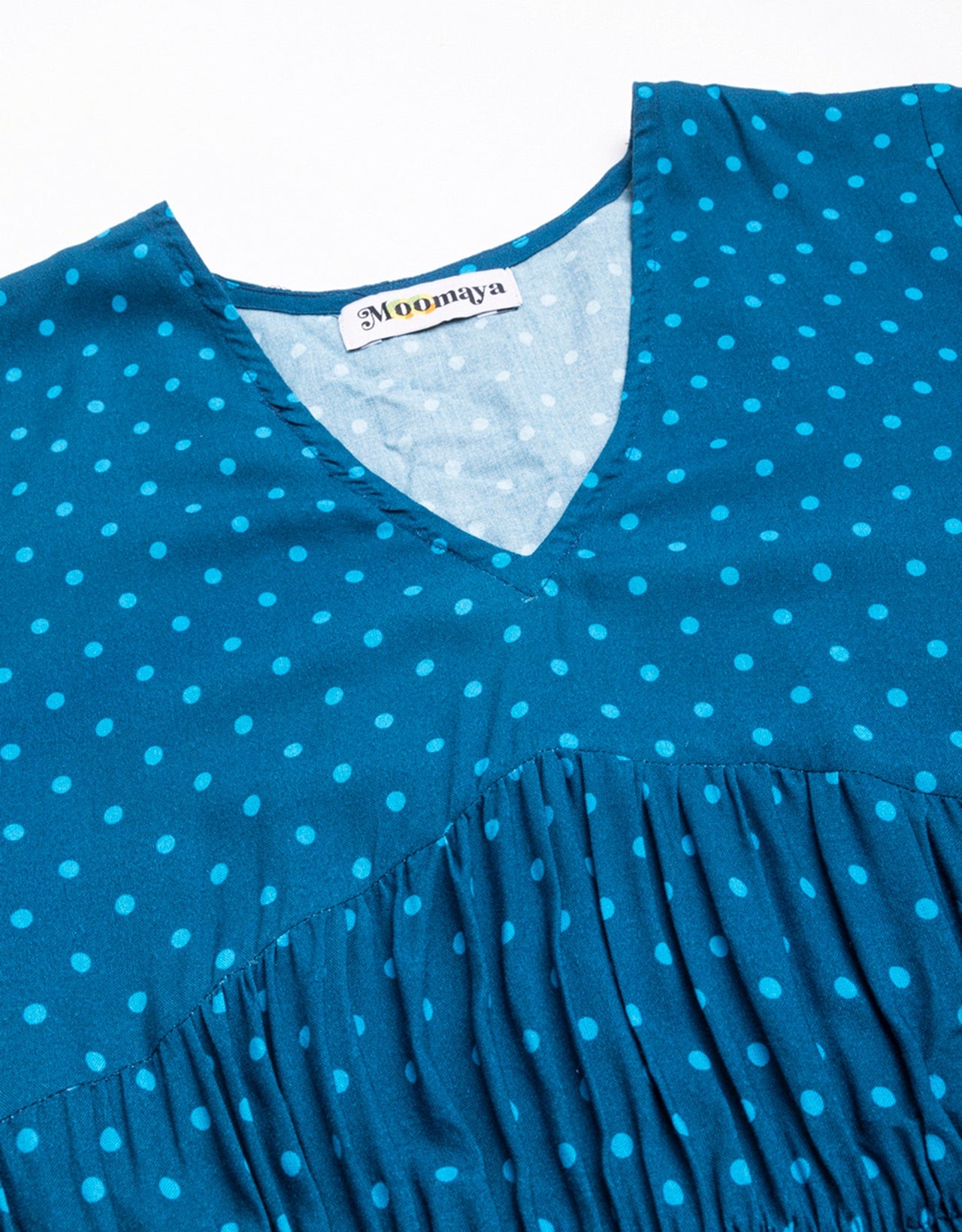 Printed Viscose Dress, Long Sleeves