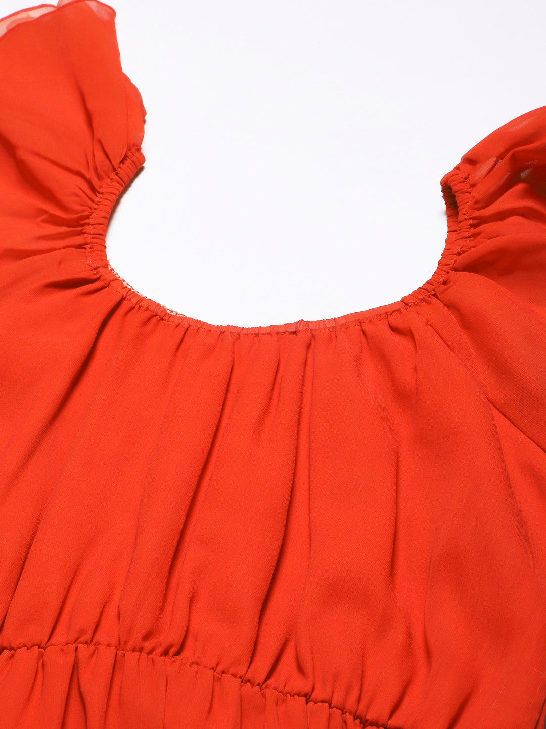 Off-Shoulder Midi Dress, Cinched