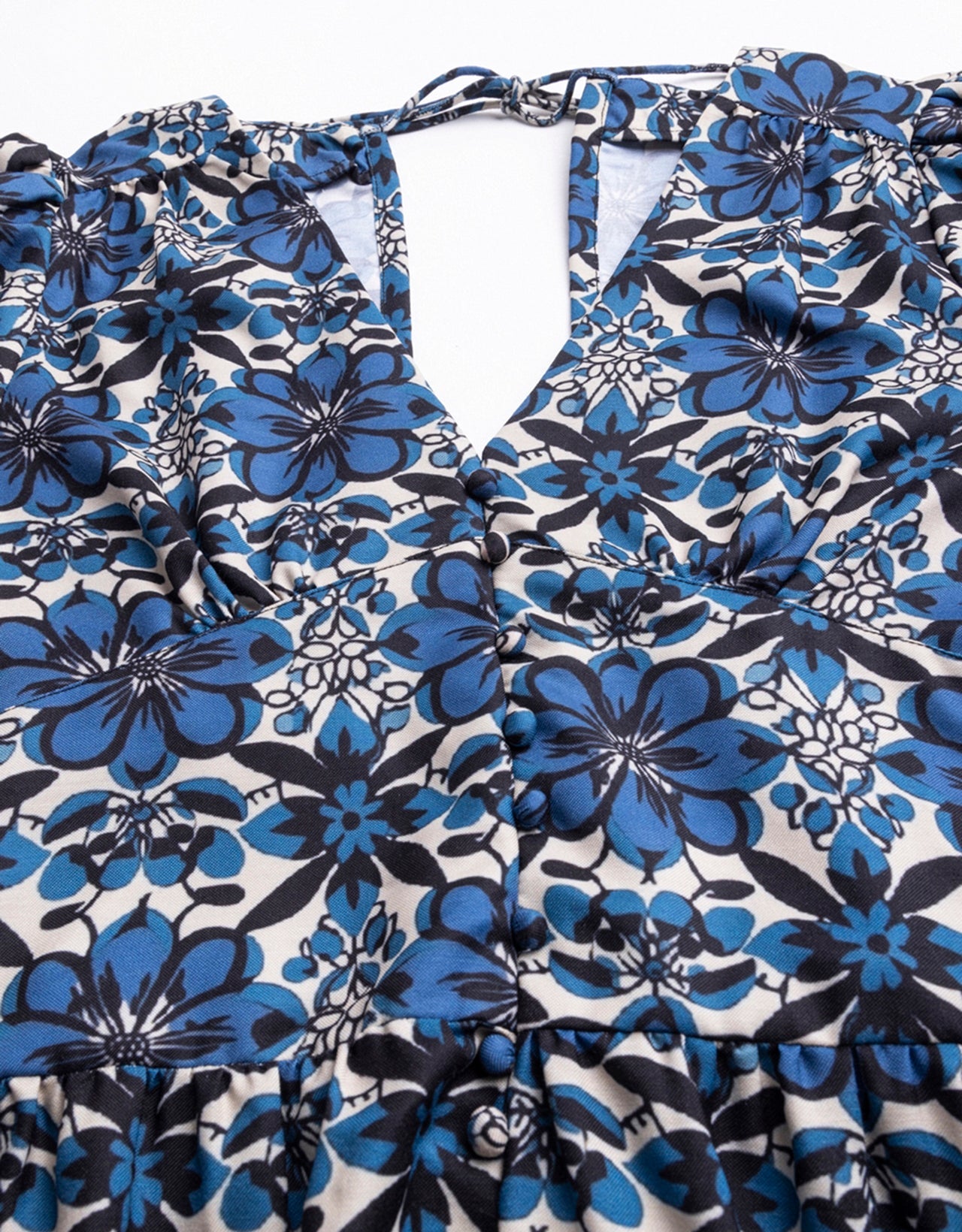 Printed Front Slit Midi Dress