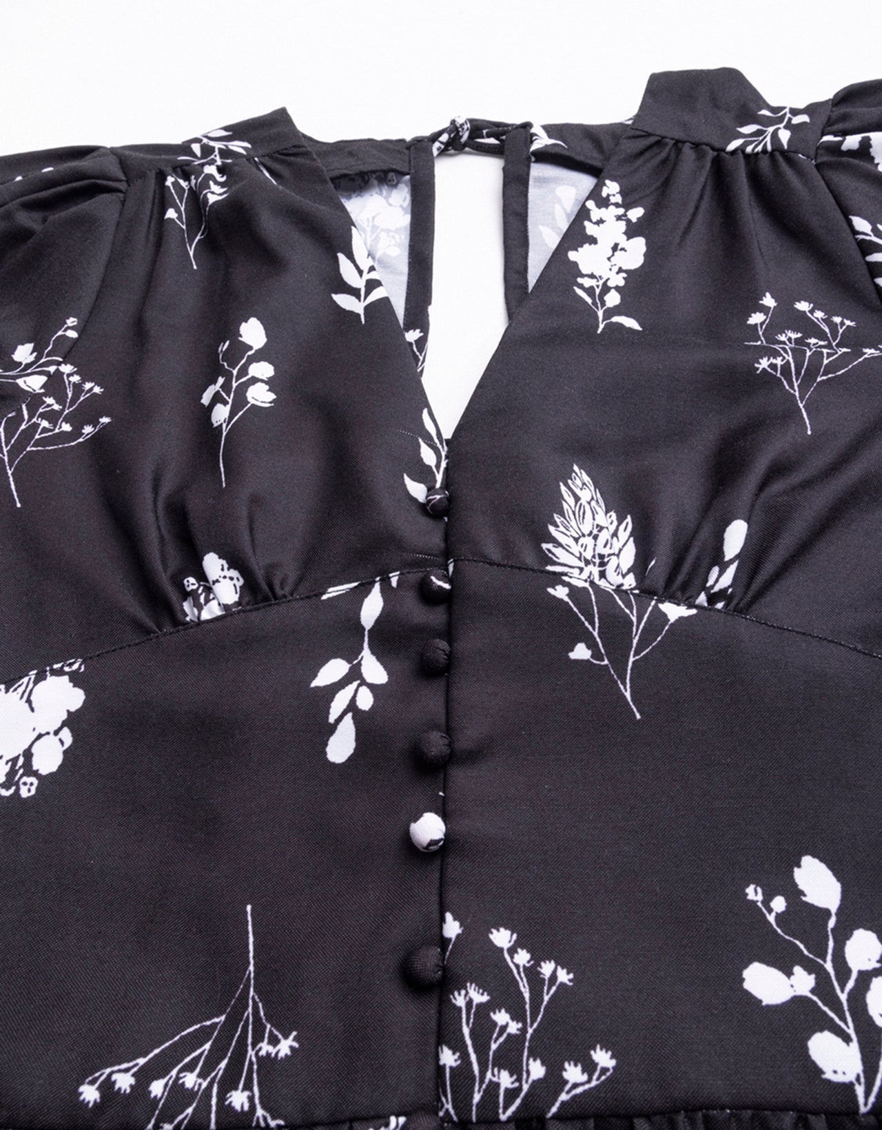 Printed Front Slit Midi Dress