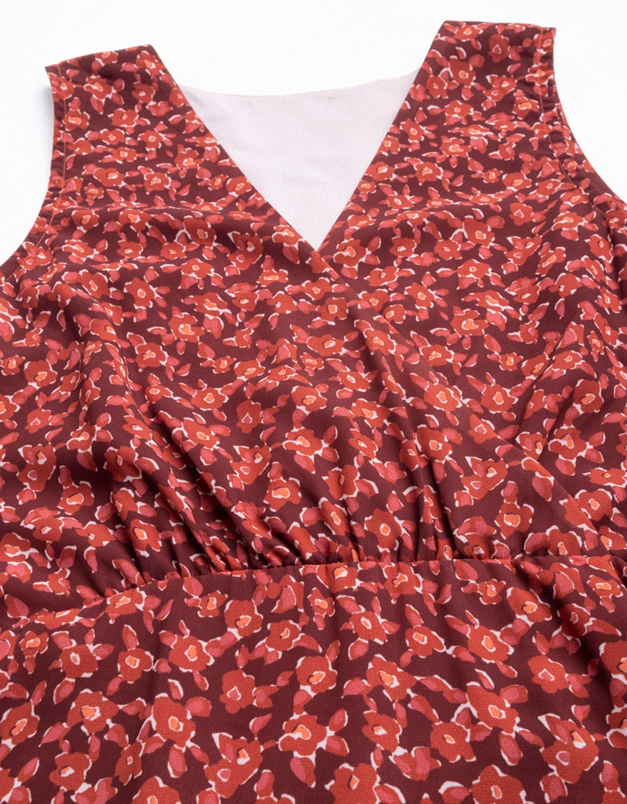 Printed Sleeveless Maxi Dress