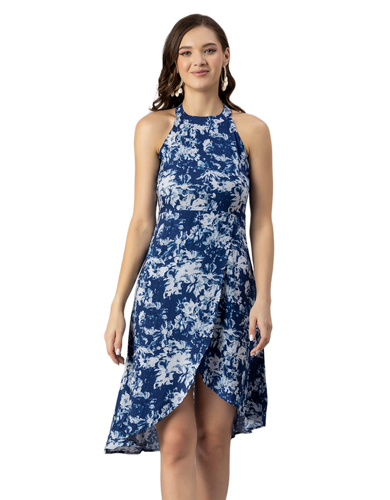 Printed Vacation Dress, Side Slit