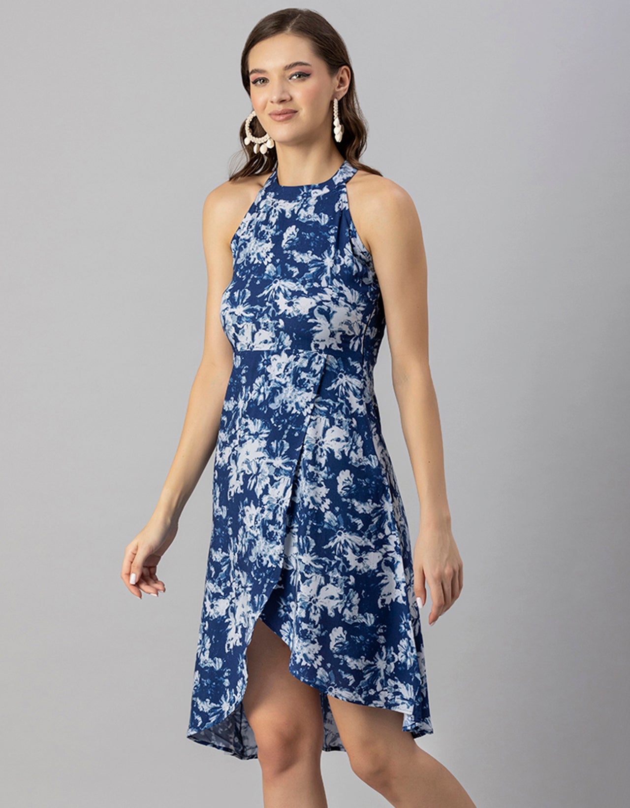 Printed Vacation Dress, Side Slit