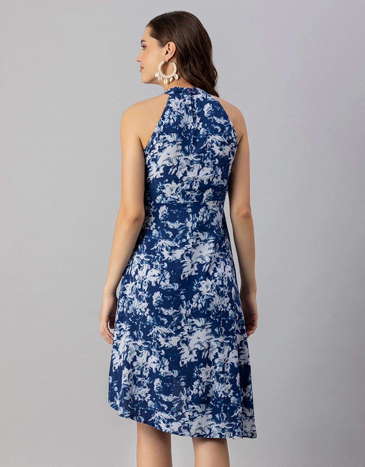Printed Vacation Dress, Side Slit