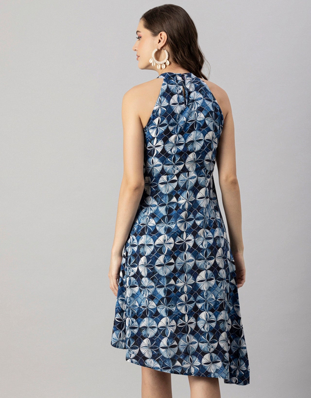Printed Vacation Dress, Side Slit