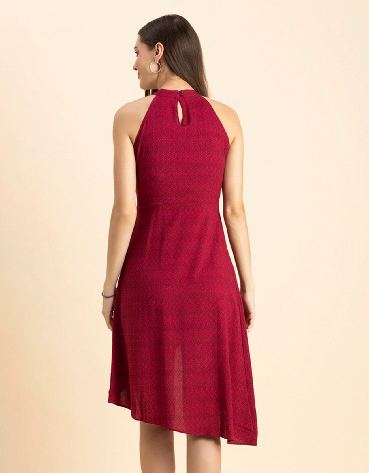 Printed Vacation Dress, Side Slit