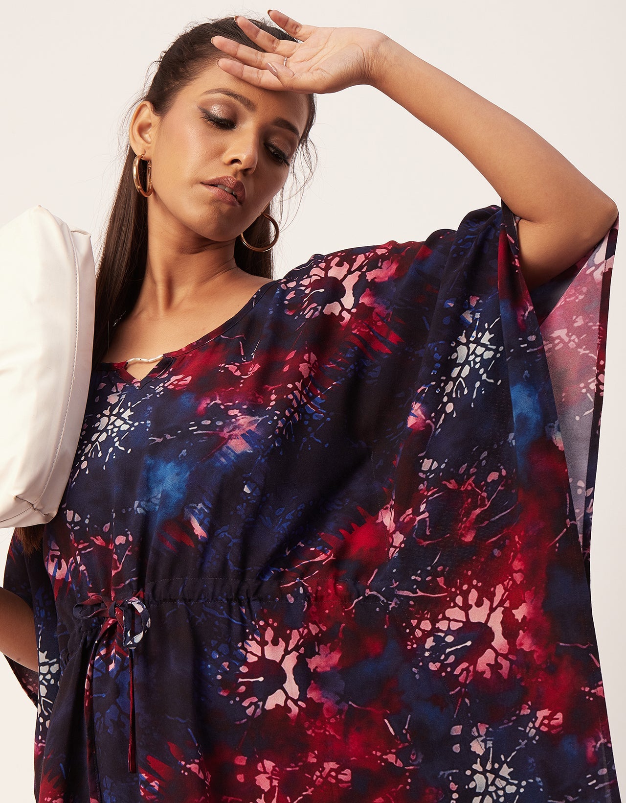 Printed Viscose Kaftan Dress