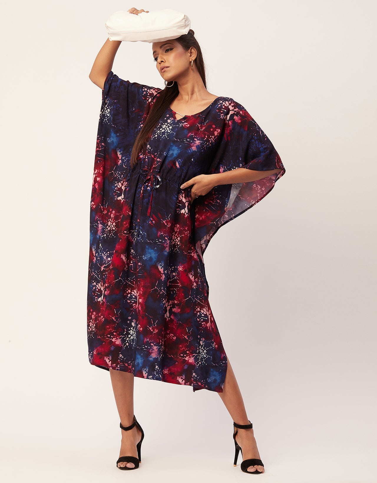 Printed Viscose Kaftan Dress