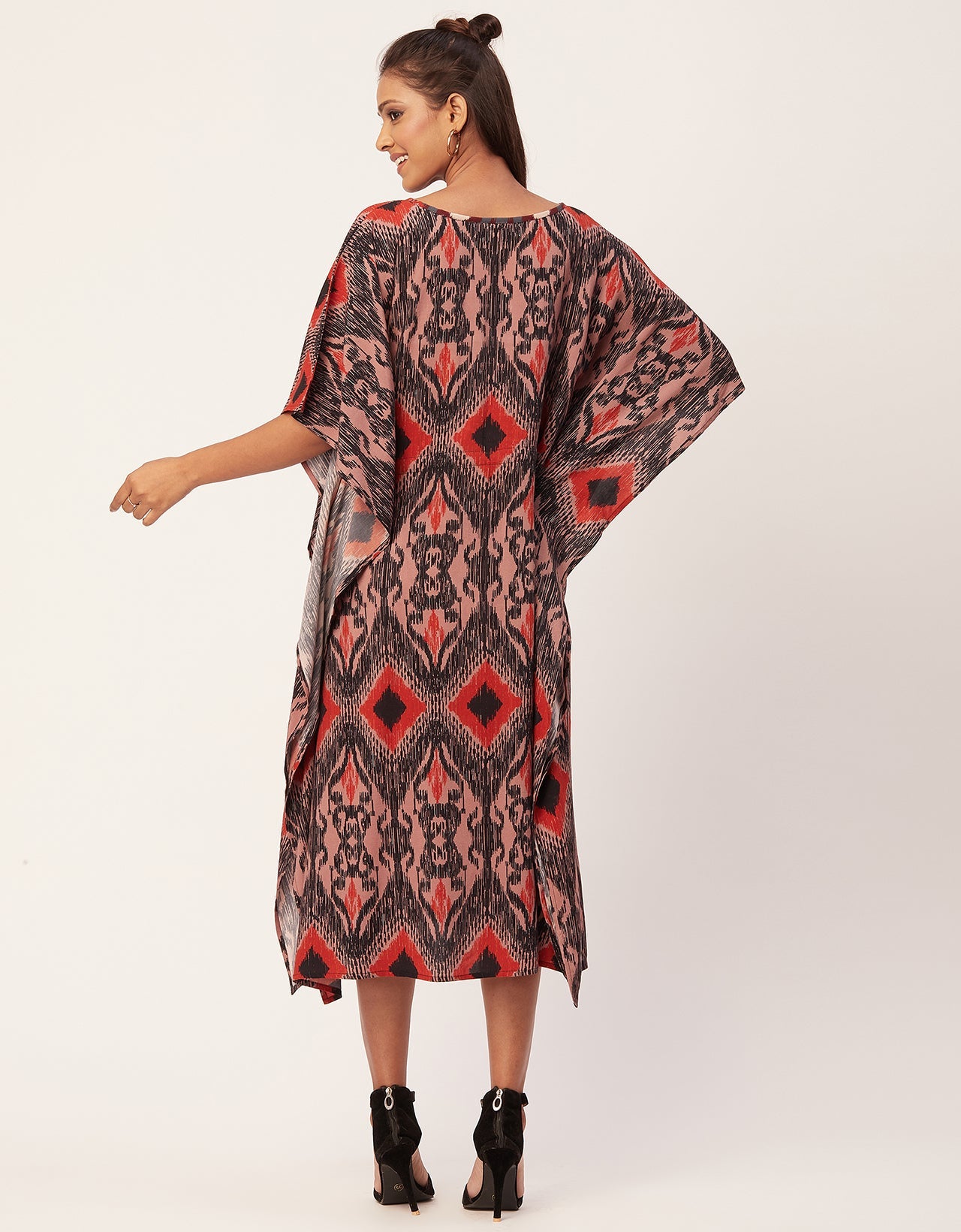 Printed Viscose Kaftan Dress