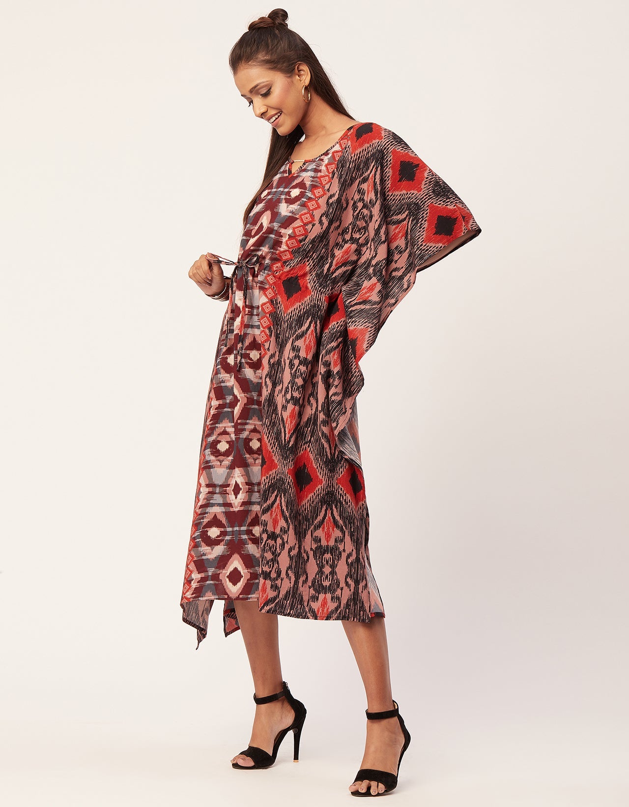 Printed Viscose Kaftan Dress