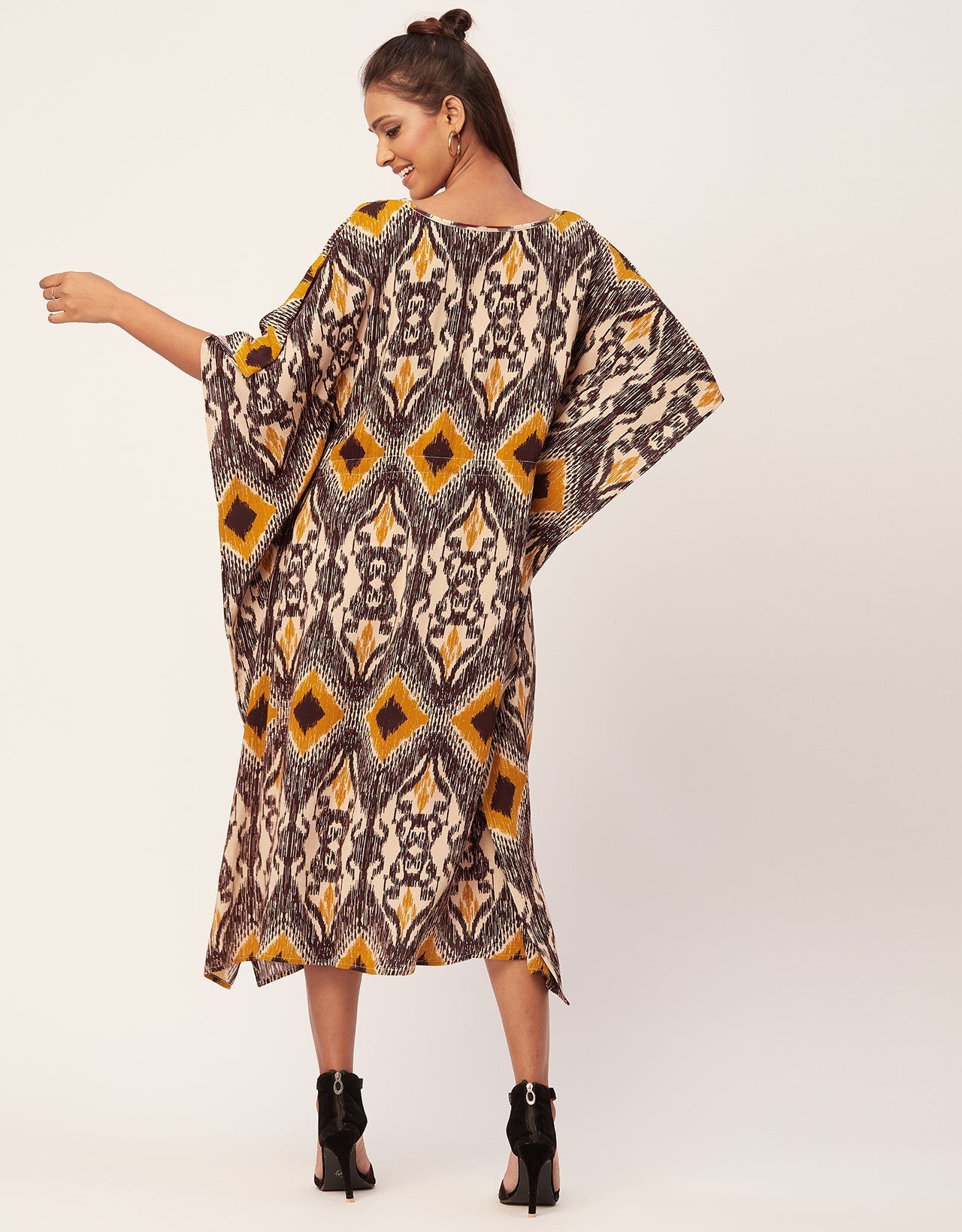 Printed Viscose Kaftan Dress