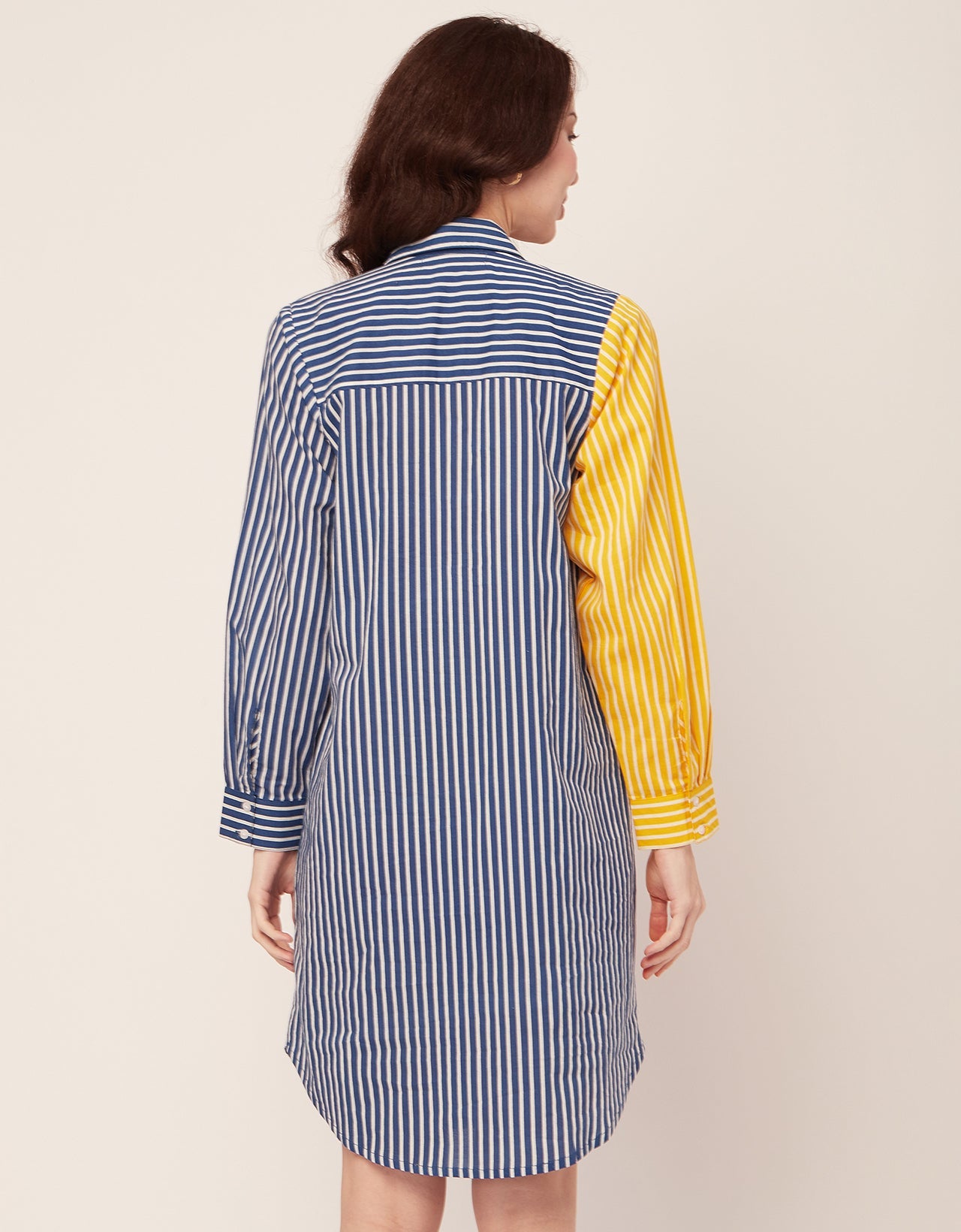 Printed Button Down Midi Shirt