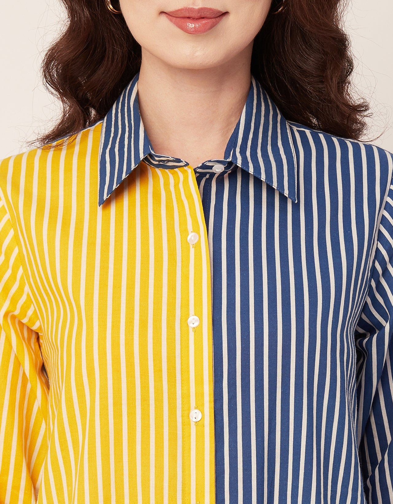 Printed Button Down Midi Shirt