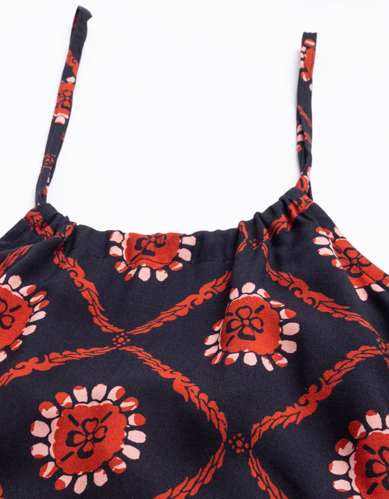 Printed Halter Neck Dress, Knee