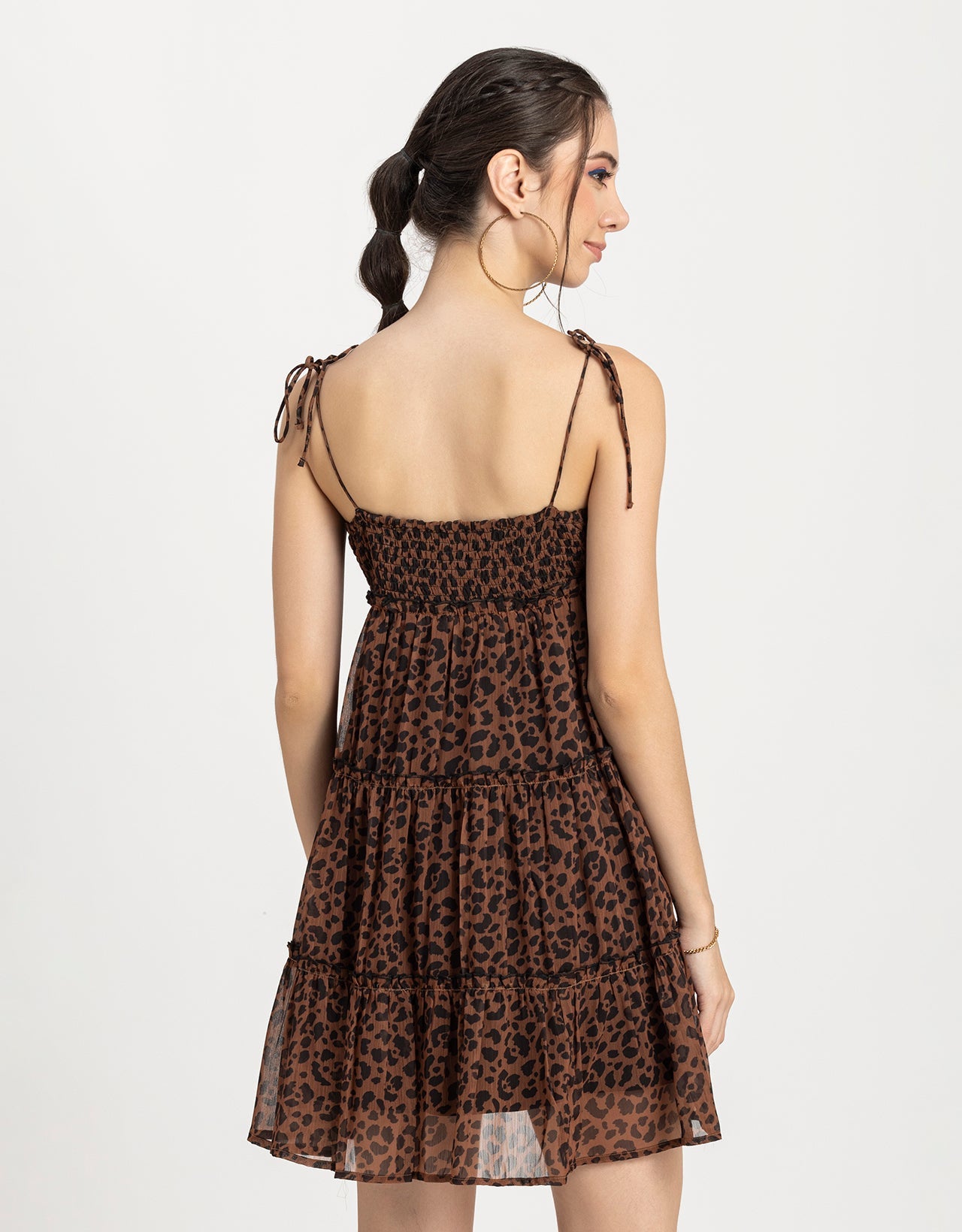 Printed Mini Dress, Strappy