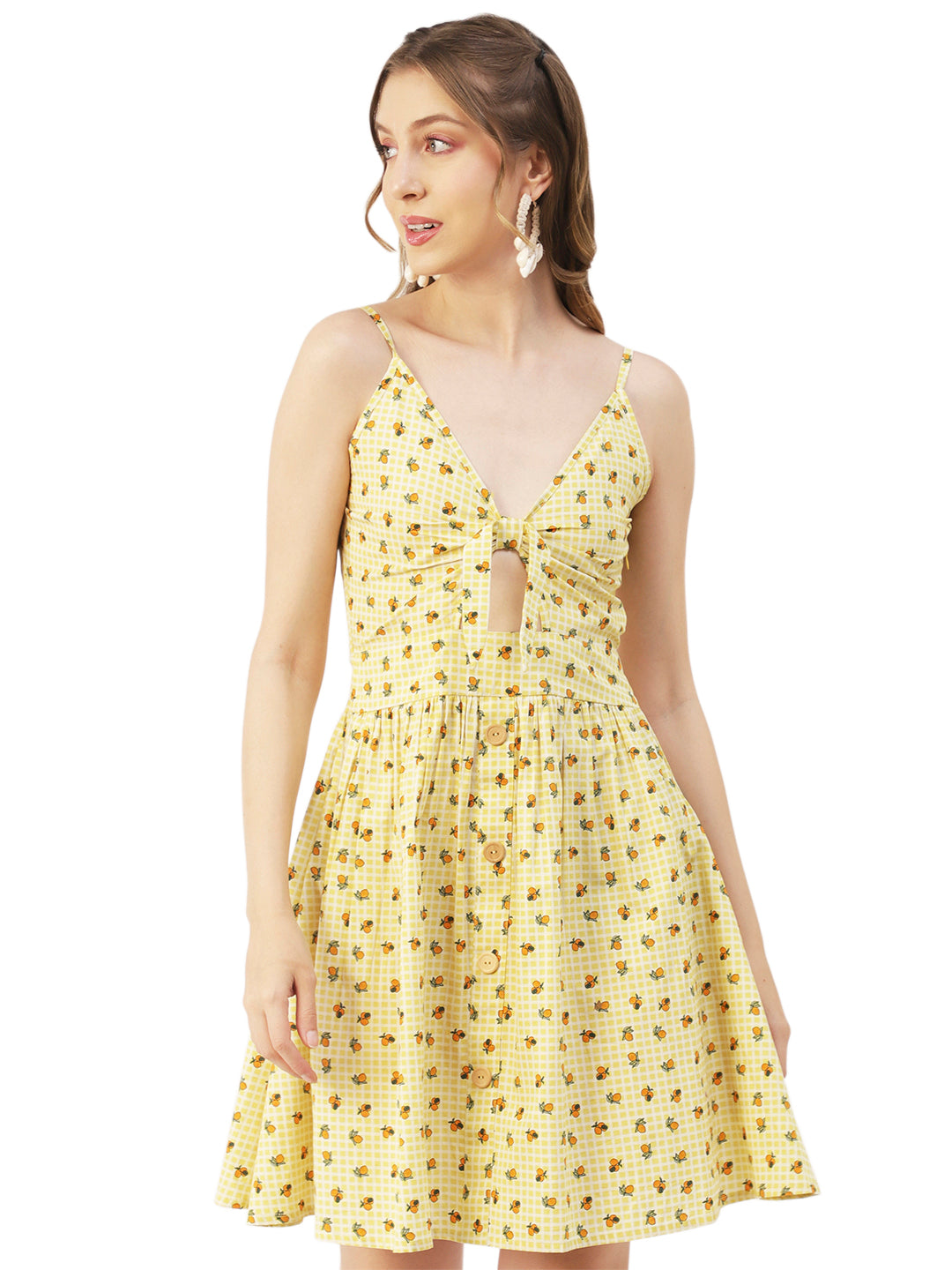 Spaghetti Strap Dress, Knee Flared