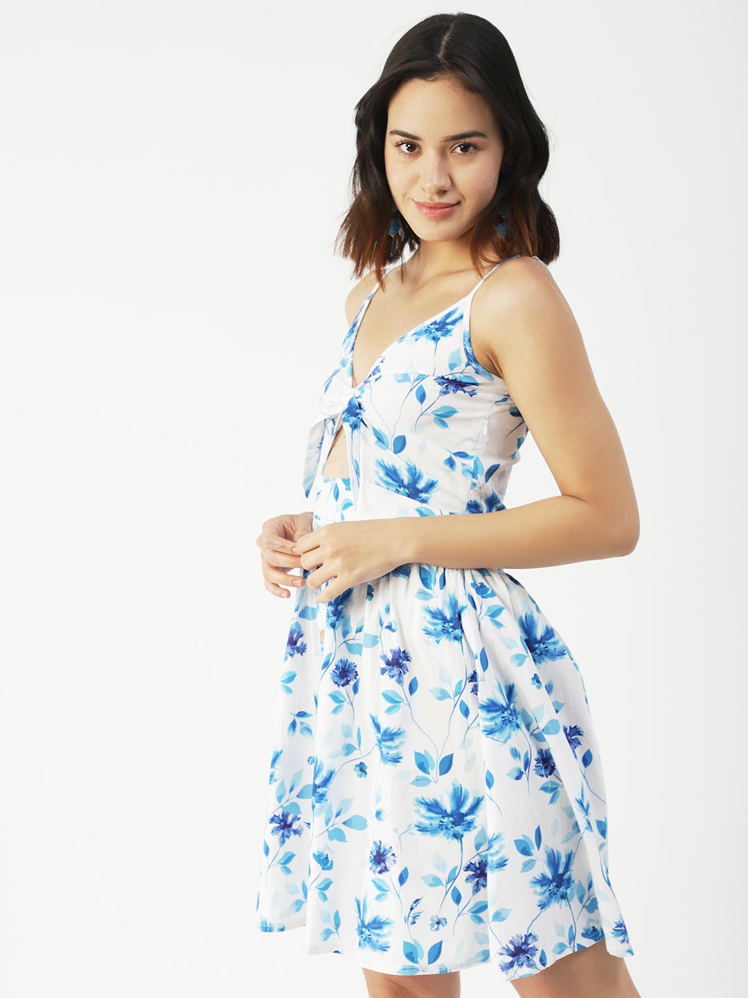 Spaghetti Strap Dress, Knee Flared