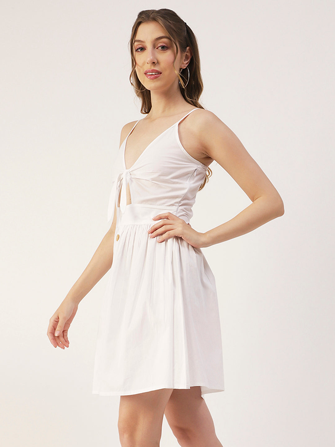 Spaghetti Strap Dress, Knee Flared
