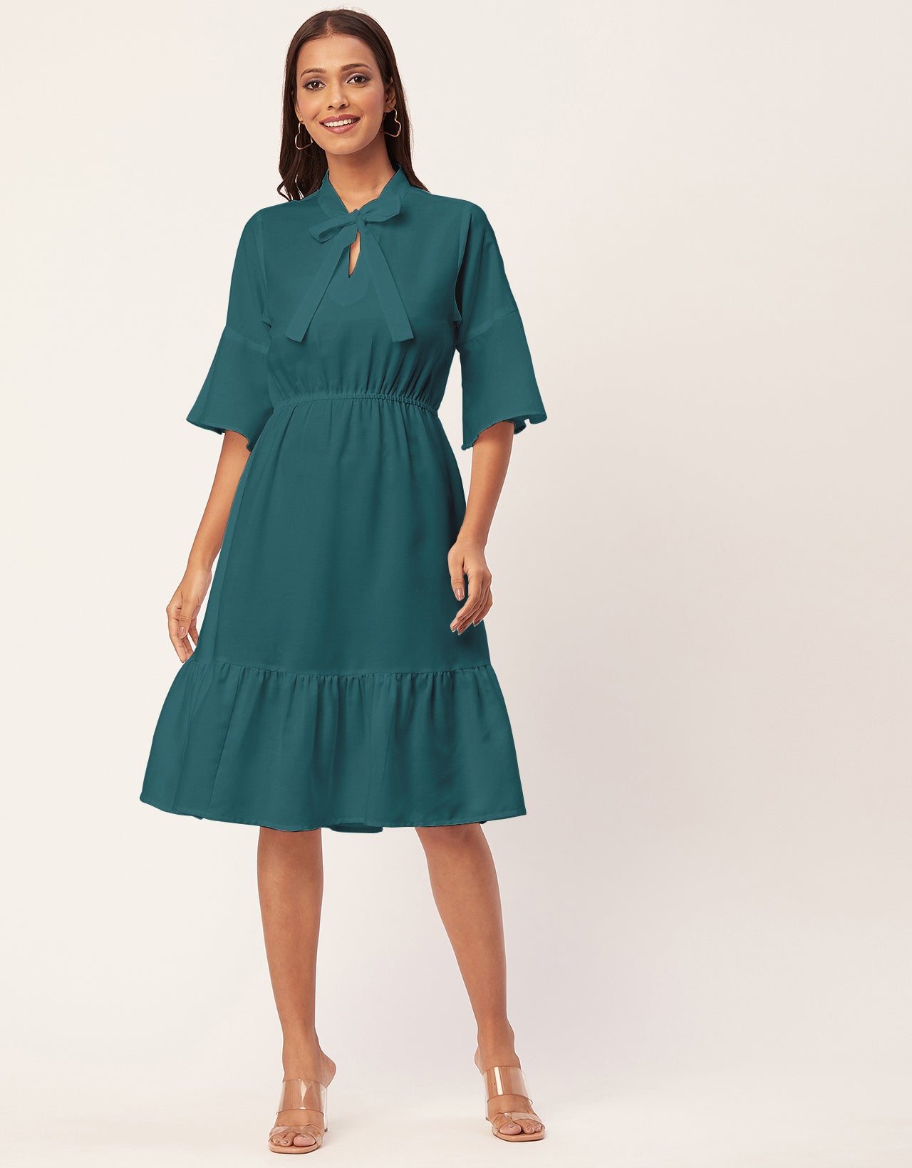 teal dress