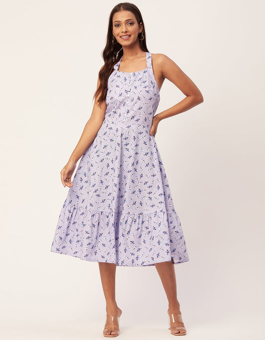 Tiered Dress, Criss-Cross Back