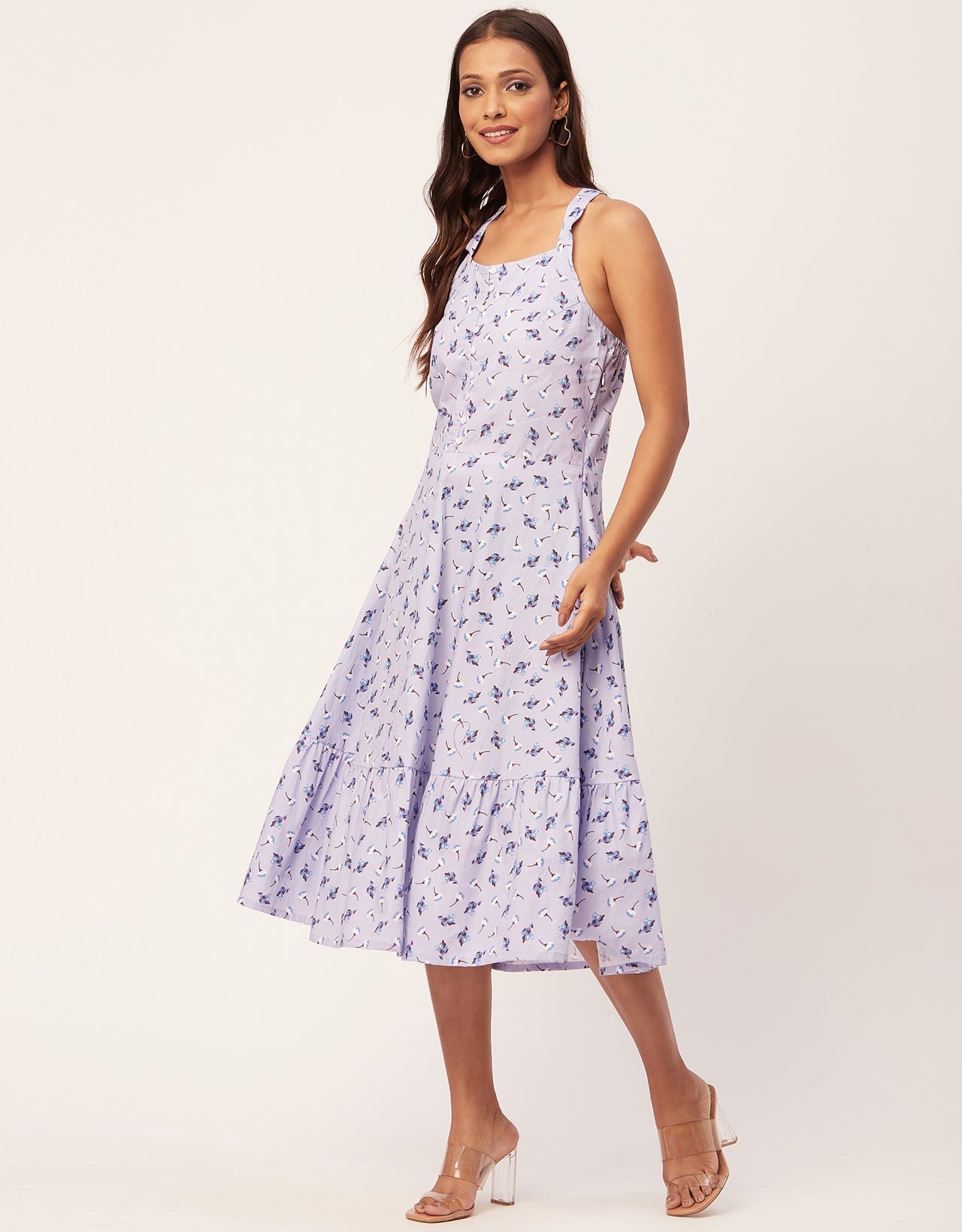 Tiered Dress, Criss-Cross Back