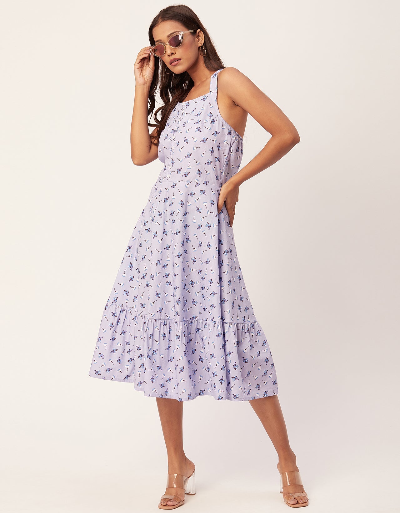 Tiered Dress, Criss-Cross Back