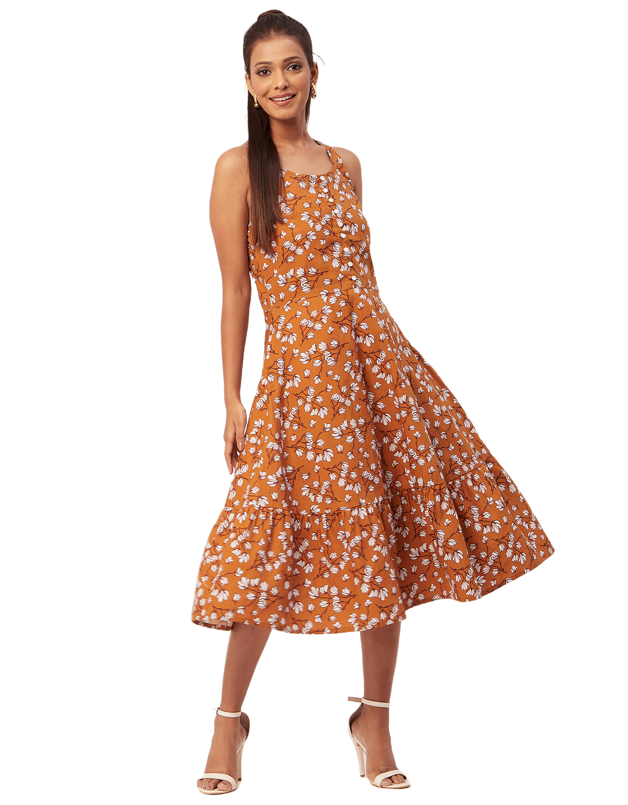 Tiered Dress, Criss-Cross Back