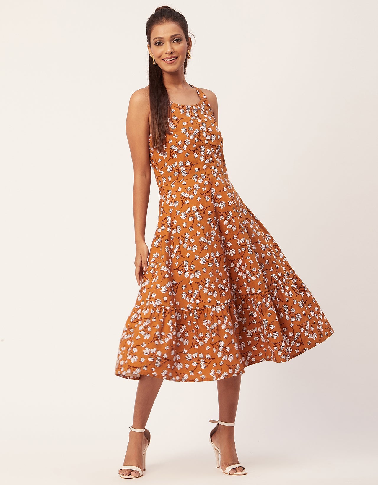 Tiered Dress, Criss-Cross Back