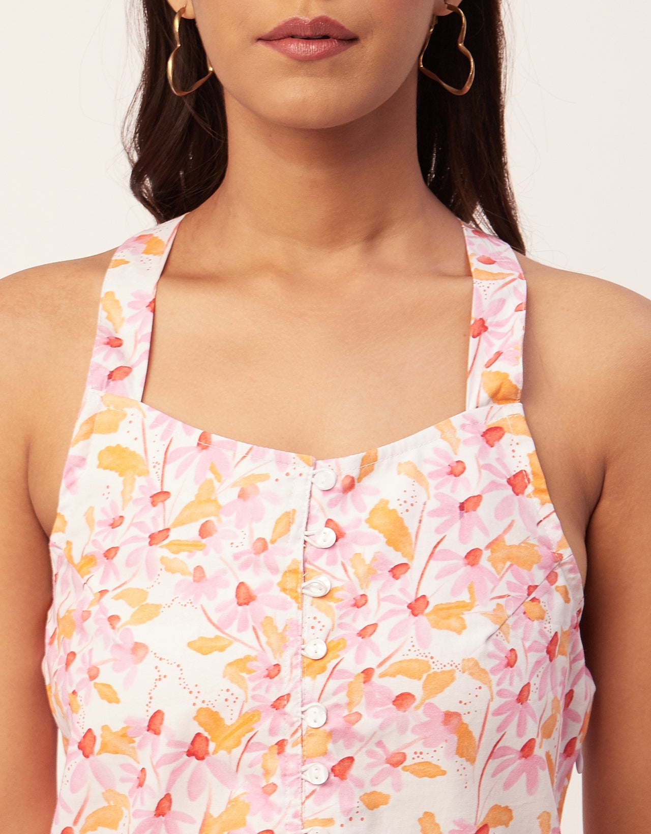 Tiered Dress, Criss-Cross Back