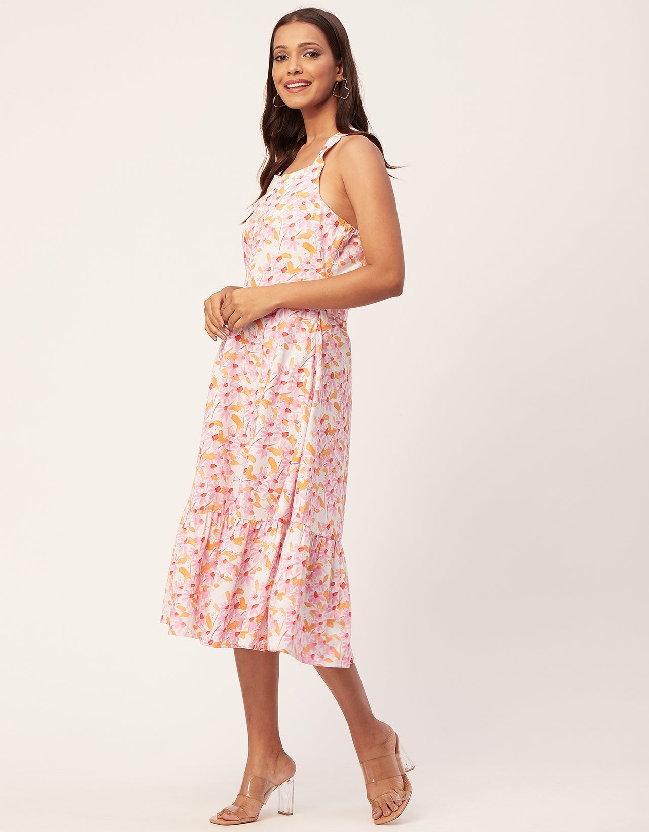Tiered Dress, Criss-Cross Back