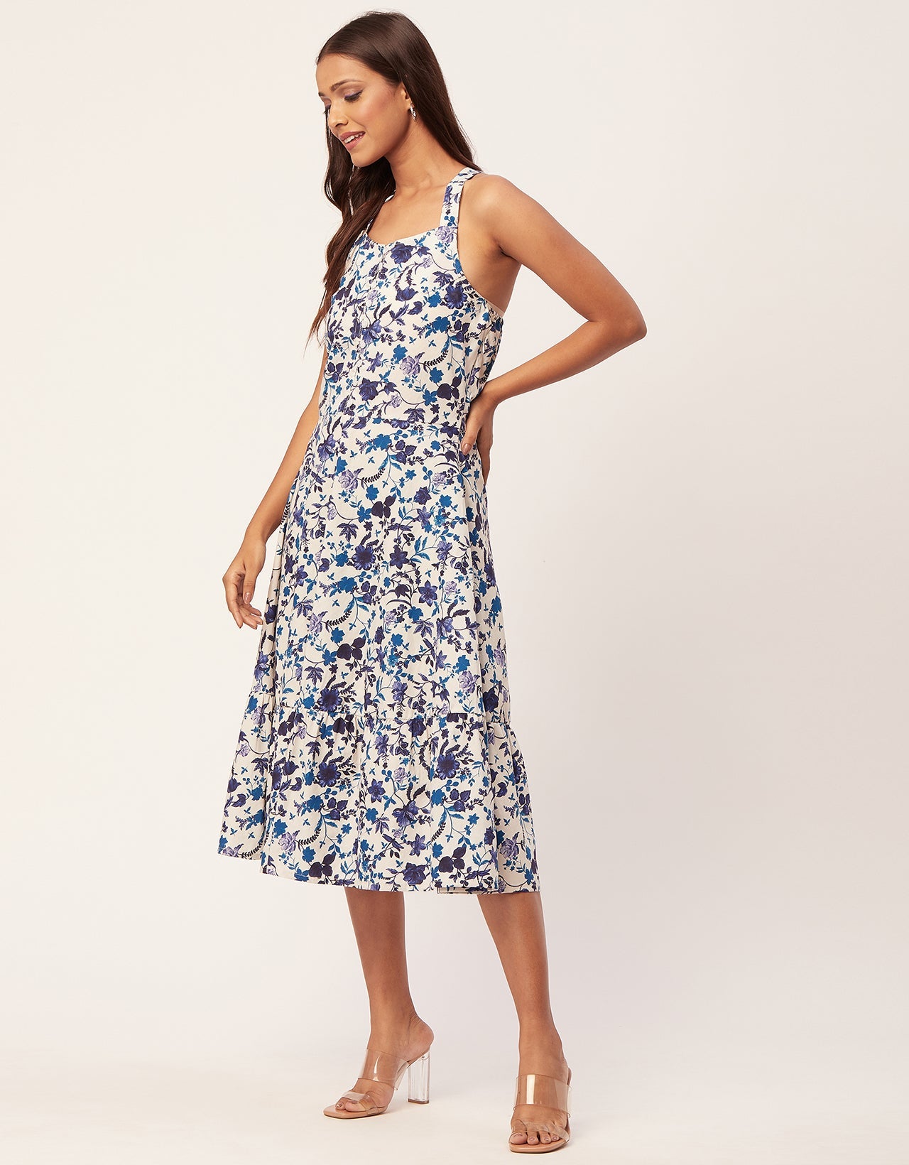 Tiered Dress, Criss-Cross Back