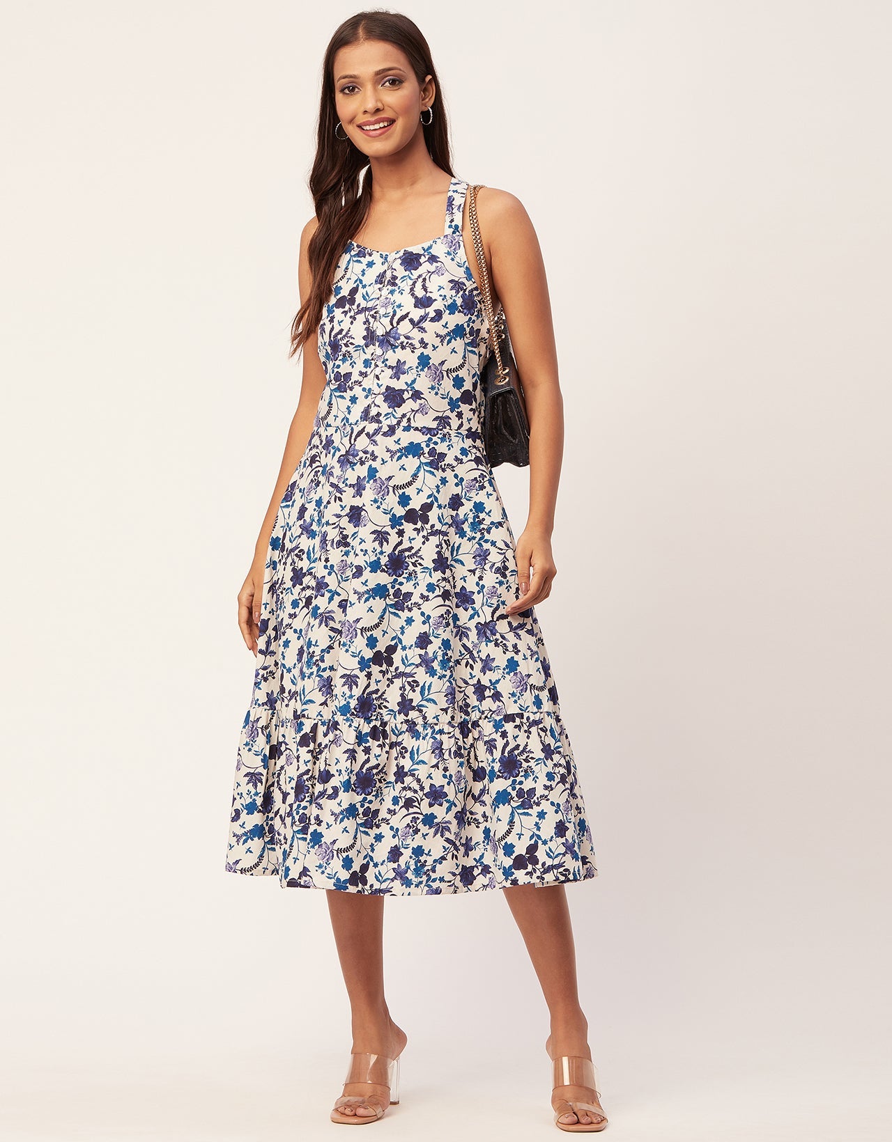 Tiered Dress, Criss-Cross Back