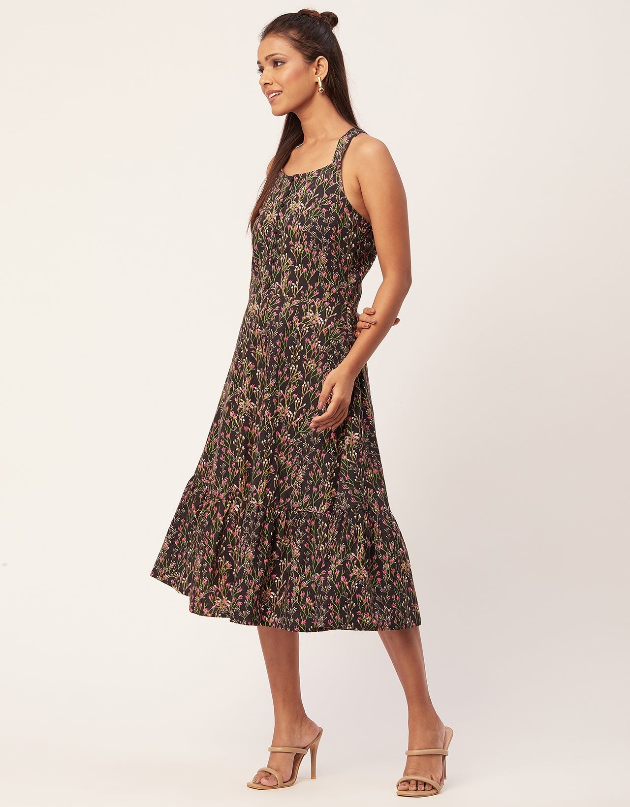 Tiered Dress, Criss-Cross Back