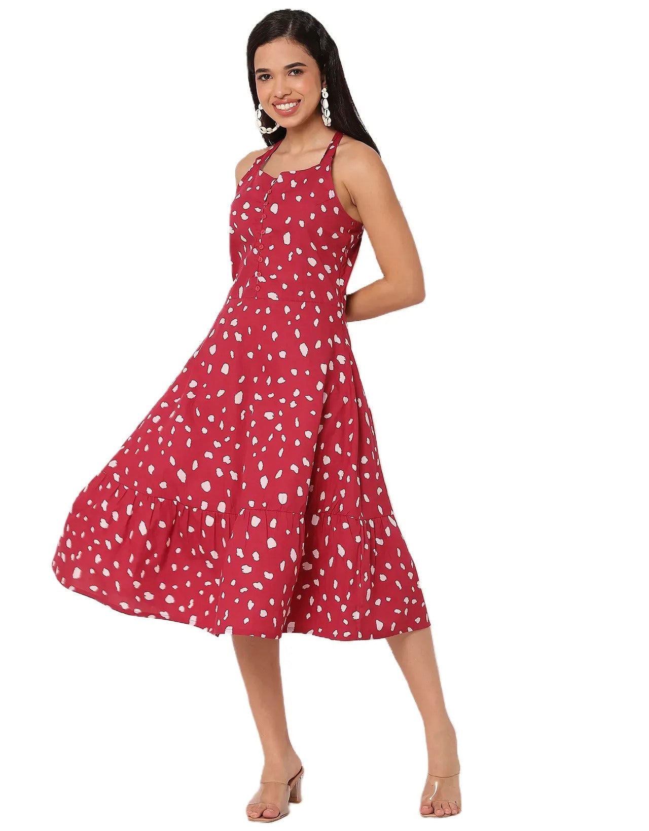 Tiered Dress, Criss-Cross Back