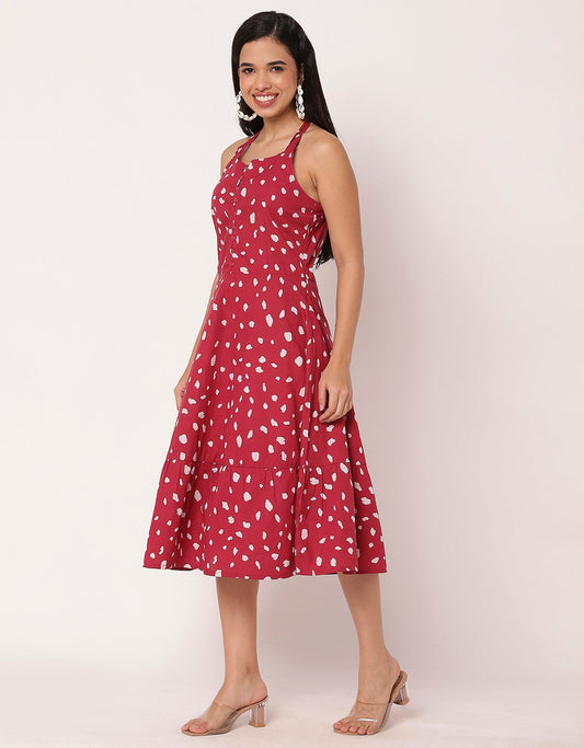 Tiered Dress, Criss-Cross Back