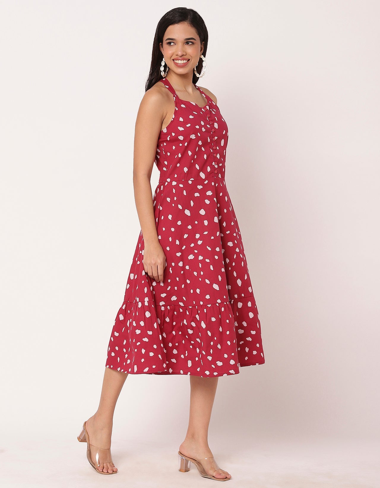 Tiered Dress, Criss-Cross Back