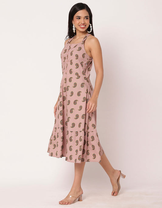 Tiered Dress, Criss-Cross Back