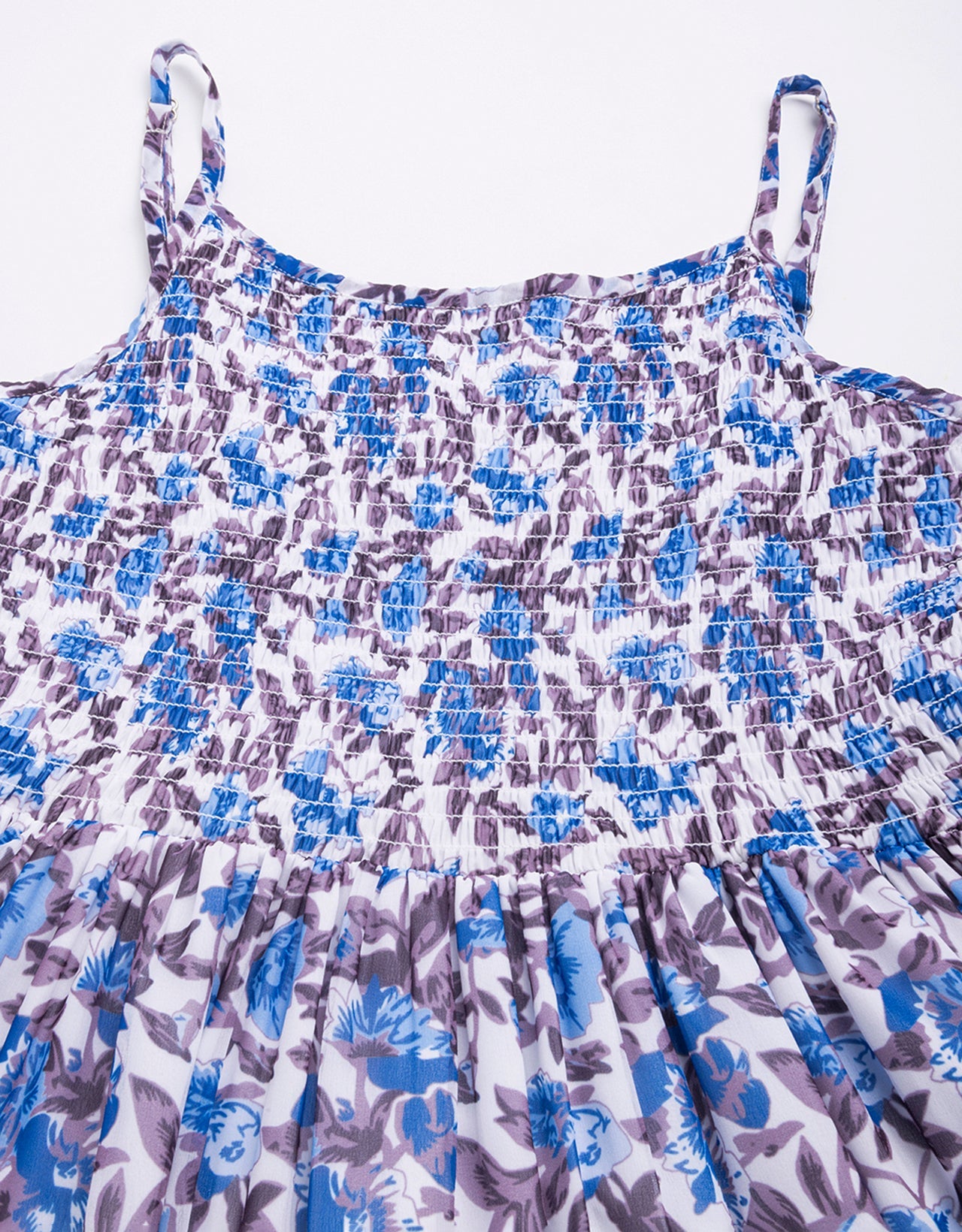 Printed Strappy Flared Dress