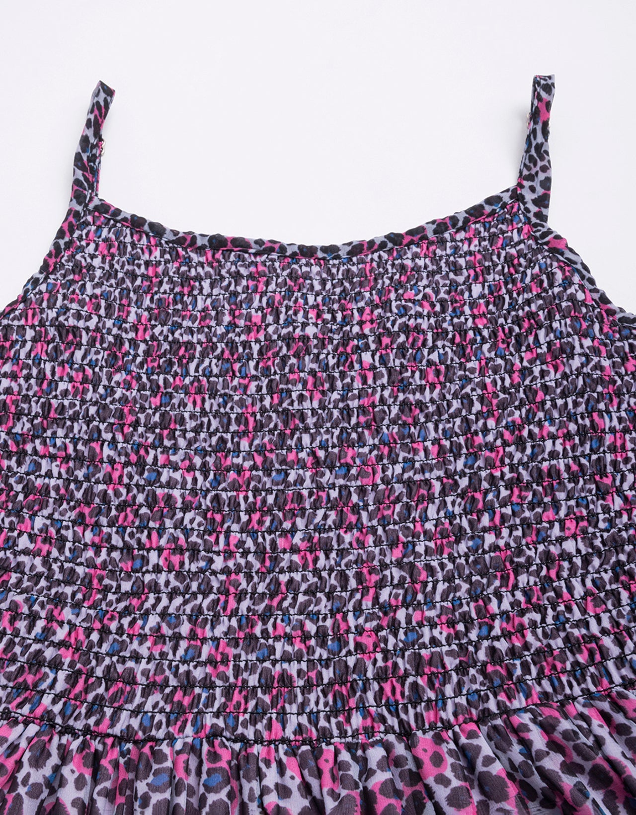 Printed Strappy Flared Dress