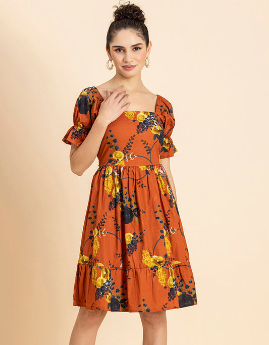 Square Neck Summer Dress