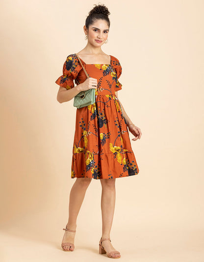 Square Neck Summer Dress